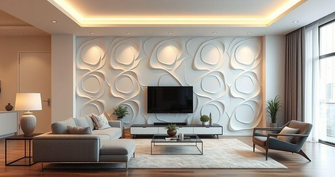 Descubra Como a Placa de Gesso 3D Pode Transformar Sua Sala em um Espaço Moderno e Elegante Descubra Como a Placa de Gesso 3D Pode Transformar Sua Sala em um Espaço Moderno e Elegante