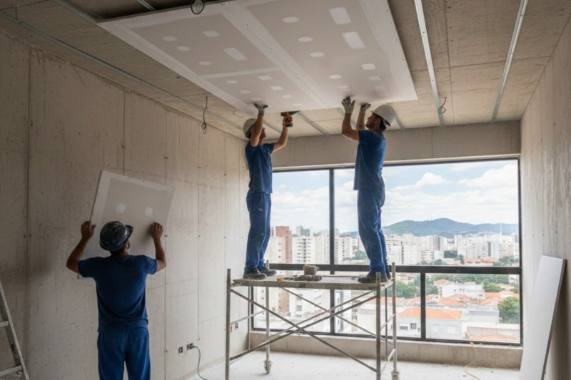 Instalação de Gesso no Teto em São Bernardo do Campo: Guia Prático